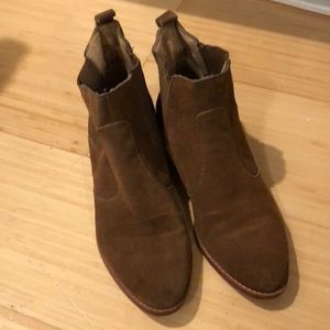Brown Suede Gap Booties